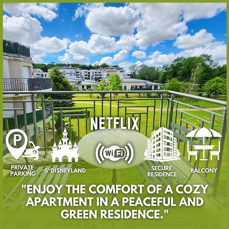 Appartement, Balcon, Parking, 5' Disneyland Montevrain Exterior photo